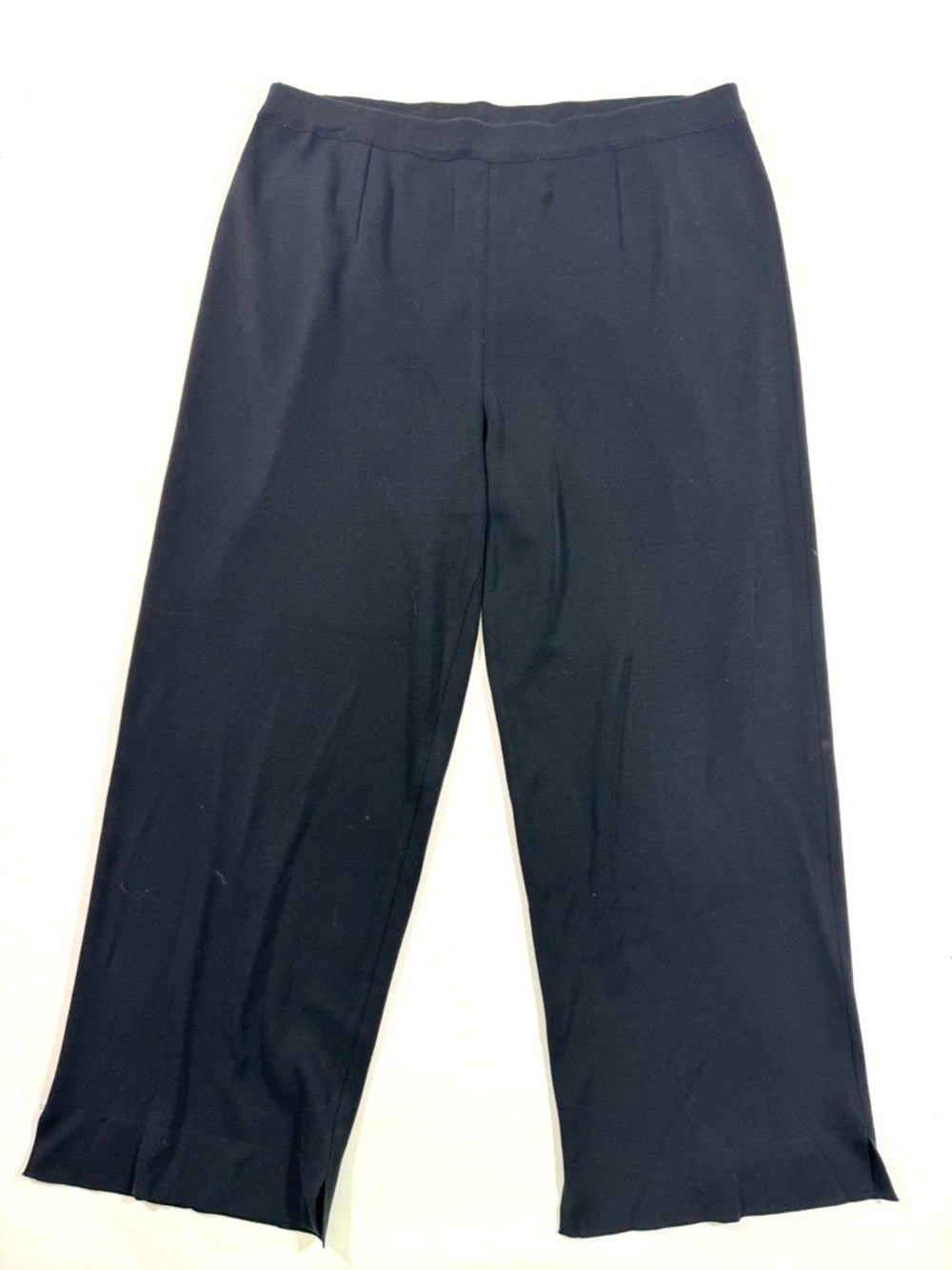 Ming Wang Wide Drop Pants Black Knit